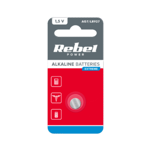 Rebel Alkaline Knoopcell Batterij - AG7/LR927 - 1.5V - Blister van 1 stuks