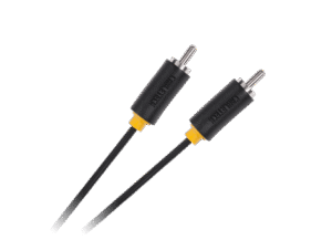 Cabletech Aux Kabel - Eco-Line - 1x RCA (m) naar 1x RCA (m) - 1 meter - Zwart