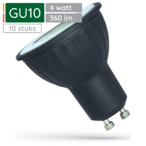 Spectrum LED Lamp GU10 230V 4W - 360 Lumen - 4000K Neutraal Wit - Natuurlijk licht - Energiezuinig - 10 stuks