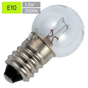 Signaallamp E10 12V 1.2W - 100 mAh - Per stuk - G15 Gloeilamp Ø15mm - 29mm - 2500K - Dimbaar