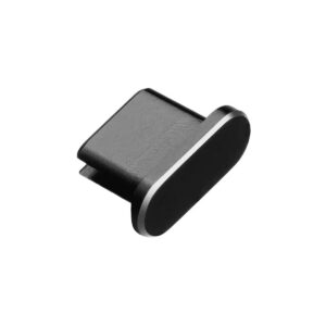 Stofplug voor USB-C poort - Geschikt voor oplaadpoorten Smartphone/Tablet/Laptop - TG0755 - Zwart