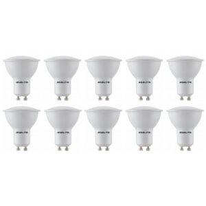 Asalite LED Lamp Spot GU10 Fitting - 5W = 35W - 410 Lumen - 3000K Warm Wit Licht - Niet Dimbaar - 220-240V - Ø50mm - GU10 LED Spotlamp - 10 stuks