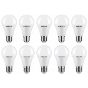 Asalite LED Lamp A60 E27 Fitting - 7W = 50W - 630 Lumen - 3000K Warm Wit Licht - Niet Dimbaar - 220-240V - Energiezuinig - 10 stuks
