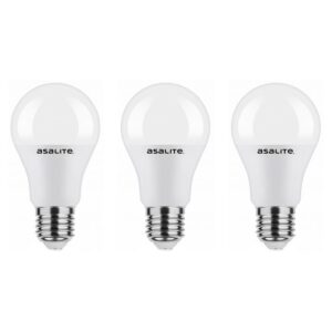 Asalite LED Lamp A60 E27 Fitting - 12W = 75W - 1055 Lumen - 3000K Warm Wit Licht - Niet Dimbaar - 220-240V - Energiezuinig - 3 stuks