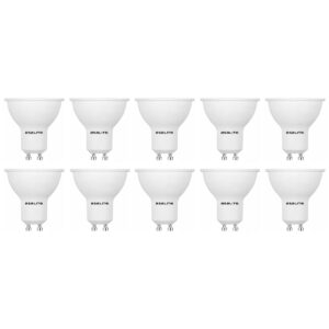 Asalite LED Lamp Spot GU10 Fitting - 3W = 25W - 260 Lumen - 3000K Warm Wit Licht - Niet Dimbaar - 220-240V - Ø50mm - GU10 LED Spotlamp - 10 stuks
