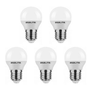 Asalite LED Lamp G45 E27 Fitting - 4W = 30W - 350 Lumen - 4000K Neutraal Wit Licht - Niet Dimbaar - 220-240V - Energiezuinig - 5 stuks