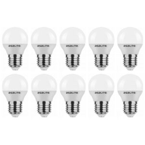 Asalite LED Lamp G45 E27 Fitting - 6W = 40W - 510 Lumen - 3000K Warm Wit Licht - Niet Dimbaar - 220-240V - Energiezuinig - 10 stuks
