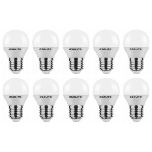 Asalite LED Lamp G45 E27 Fitting - 6W = 40W - 510 Lumen - 4000K Neutraal Wit Licht - Niet Dimbaar - 220-240V - Energiezuinig - 10 stuks