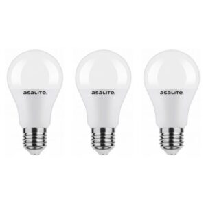 Asalite LED Lamp A60 E27 Fitting - 7W = 45W - 630 Lumen - 6500K Koud Wit Daglicht - Niet Dimbaar - 220-240V - Energiezuinig - 3 stuks