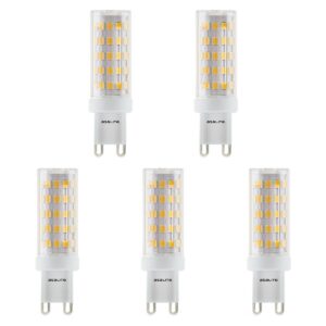 Asalite LED Lamp G9 Fitting - 6W = 50W - 600 Lumen - 3000K Warm Wit Licht - Niet Dimbaar - 220-240V -  G9 LED Steeklampje - 5 stuks