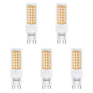 Asalite LED Lamp G9 Fitting - 6W = 50W - 600 Lumen - 4000K Neutraal Wit Licht - Niet Dimbaar - 220-240V -  G9 LED Steeklampje - 5 stuks