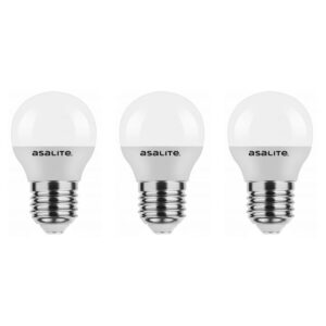 Asalite LED Lamp G45 E27 Fitting - 4W = 30W - 350 Lumen - 3000K Warm Wit Licht - Niet Dimbaar - 220-240V - Energiezuinig - 3 stuks