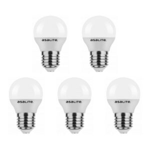 Asalite LED Lamp G45 E27 Fitting - 4W = 30W - 350 Lumen - 3000K Warm Wit Licht - Niet Dimbaar - 220-240V - Energiezuinig - 5 stuks