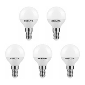 Asalite LED Lamp G45 E14 Fitting - 6W = 40W - 510 Lumen - 4000K Neutraal Wit Licht - Niet Dimbaar - 220-240V - Energiezuinig - 5 stuks