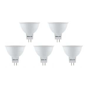 Asalite LED Lamp MR16 GU5.3 Fitting - 5W = 39W - 400 Lumen - 3000K Warm Wit Licht - Niet Dimbaar - 12V - 5 stuks