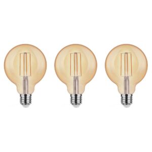 Asalite LED Lamp G95 E27 Fitting - 7W = 50W - 650 Lumen - 2000K Warm Wit Licht - Niet Dimbaar - 220-240V - 3 stuks