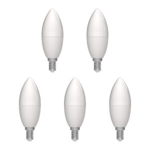 Avide E14 LED Lamp 2.9W - Kaarslamp B35 - Zuinig + Hoge Lichtopbrengst 470lm - Warm Wit Licht - Vervangt 40W - 5 stuks