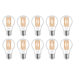 Avide E27 LED Lamp 3.8W - Zuinig + Hoge Lichtopbrengst 806lm - Warm Wit Licht - LED Filament Globe - Vervangt 60W - 10 stuks