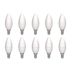 Avide E14 LED Lamp 6.5W - 806lm - 6400K - Koel Wit - LED Kaarslamp B35 - Vervangt 60W Gloeilamp - 10 stuks