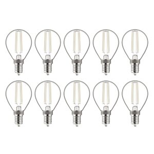 Avide E14 LED Filament Lamp 6.5W - 806lm - 2700K - Extra Warm Wit - LED Mini Globe P45 - Vervangt 60W Gloeilamp - 10 stuks
