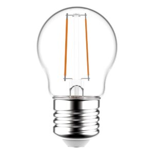 Avide E27 LED Filament Lamp 2.5W - 250lm - 2700K - Extra Warm Wit - LED Mini Globe P45 - Vervangt 25W Gloeilamp