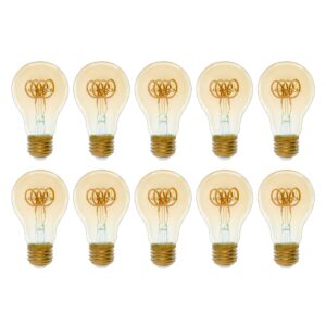 Avide E27 LED Filament Lamp 4.5W - 400lm - 2700K - Extra Warm Wit - LED Globe A60 - Vervangt 35W Gloeilamp - 10 stuks