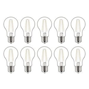 Avide E27 LED Filament Lamp 7W - 806lm - 4000K - Neutraal Wit - LED Globe A60 - Vervangt 60W Gloeilamp - 10 stuks