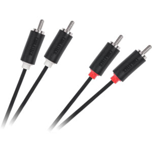 Cabletech Aux Kabel - Audio Kabel - 2x RCA (m) naar 2x RCA (m) - 5 meter - Zwart