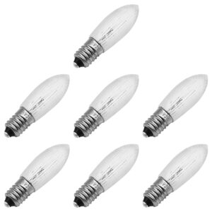 Reserve Kerstlampjes E10 - 7 stuks - Gloeilamp - 16V/3W - Warm Wit Licht - 2200K - 13 Lumen - Dimbaar - Helder