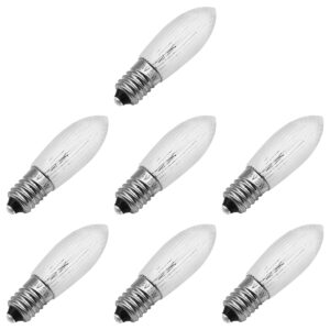 Reserve Kerstlampjes E10 - 7 stuks - Gloeilamp - 34V/3W - Warm Wit Licht - 2200K - 13 Lumen - Dimbaar - Helder