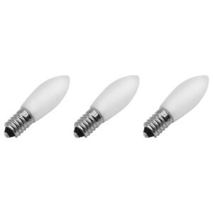 Reserve Kerstlampjes E10 - 3 stuks - Gloeilamp - 55V/3W - Warm Wit Licht - 2200K - 13 Lumen - Dimbaar - Mat