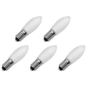 Reserve Kerstlampjes E10 - 5 stuks - Gloeilamp - 19V/3W - Warm Wit Licht - 2200K - 13 Lumen - Dimbaar - Mat