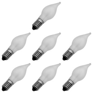 Reserve Kerstlampjes E10 - 7 stuks - Wolfraam - 12V/3W - Warm Wit Licht - 2200K - 13 Lumen - Dimbaar - Mat - Klassiek model