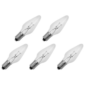 Reserve Kerstlampjes E10 - 5 stuks - Wolfraam - 19V/3W - Warm Wit Licht - 2200K - 13 Lumen - Dimbaar - Helder - Klassiek model