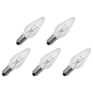 Reserve Kerstlampjes E10 - 5 stuks - Wolfraam - 55V/3W - Warm Wit Licht - 2200K - 13 Lumen - Dimbaar - Helder - Klassiek model