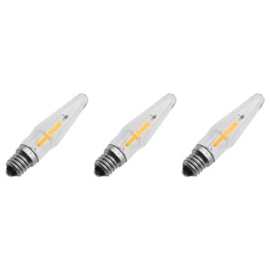 Reserve Kerstlampjes E10 LED Filament - 3 stuks - 10-55V - 0.2W - Warm Wit Licht - 2200K - Helder