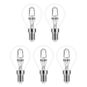 Modee E14 Halogeen Lamp Dimbaar 28W ECO - 370lm - 2700K - Warm Wit - ECO Halogeen Globe Mini P45 - 5 stuks