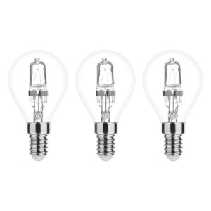 Modee E14 Halogeen Lamp Dimbaar 42W ECO - 624lm - 2700K - Warm Wit - ECO Halogeen Globe Mini P45 - 3 stuks