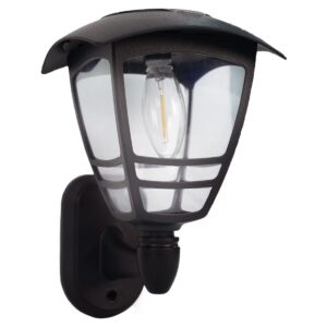 Modee LED Solar Buitenlamp - Oplaadbare Buitenlamp op Zonne-energie - Waterdicht (IP44) - Zwart