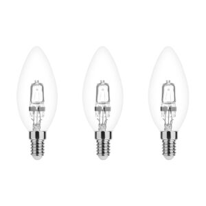 Modee E14 Halogeen Lamp Dimbaar 52W ECO - 815lm - 2700K - Warm Wit - ECO Halogeen Kaarslamp - 3 stuks