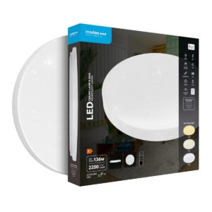 Modee Plafondlamp LED - ø 33cm - 18W - Plafonnière - Neutraal Wit Licht - Rond - 4 Stuks
