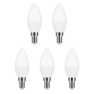Modee E14 LED Lamp 4.9W - 470lm - 2700K - Warm Wit - LED Kaarslamp B35 - Vervangt 40W Halogeen Gloeilamp - 5 stuks