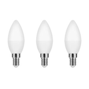 Modee E14 LED Lamp 4.9W - 470lm - 6000K - Daglicht Wit - LED Kaarslamp B35 - Vervangt 40W Halogeen Gloeilamp - 3 stuks