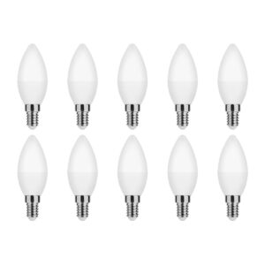 Modee E14 LED Lamp 7W - 700lm - 6000K - Daglicht Wit - LED Kaarslamp B35 - Vervangt 54W Halogeen Gloeilamp - 10 stuks