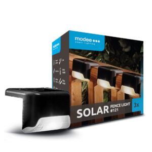 Modee Solar Buitenlamp LED - Wandlamp op Zonne Energie - IP44 - 7.4x10cm - Daglicht Wit - Set van 2