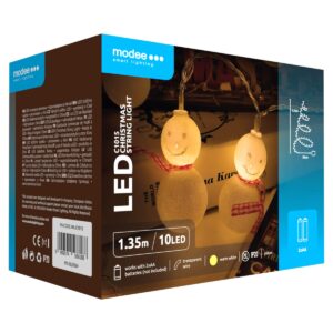 Modee Lichtsnoer Kerst 10 Meter - Kerstverlichting voor Buiten en Binnen - 100 LED Lampjes 8 Lichtstanden - IP44 - 10.000K - Koud Wit Licht - Per stuk