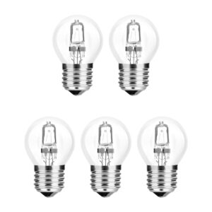 Modee E27 Halogeen Lamp Dimbaar 28W ECO - 370lm - 2700K - Warm Wit - ECO Halogeen Globe Mini P45 - 5 stuks