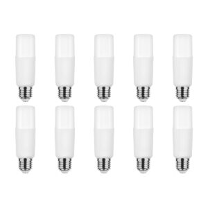 Modee E27 LED Lamp 11.1W - 1055lm - 6000K - Daglicht Wit - LED Stick Lamp T44 - Vervangt 75W Halogeen Gloeilamp - 10 stuks