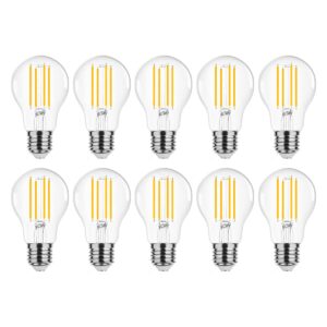 Modee E27 LED Lamp 11.2W - 1521lm - 4000K - Neutraal Wit - LED Filament Globe A60 - Vervangt 100W Halogeen Gloeilamp - 10 stuks