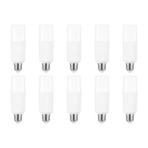 Modee E27 LED Lamp 12W - 900lm - 2700K - Warm Wit - LED Stick Lamp T44 - Vervangt 90W Halogeen Gloeilamp - 10 stuks